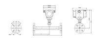 VA 570 Flowmeter with Integrated 1/2 Inch (In) Measuring Section with Flange - 2