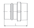 3 to 8 Inch (in) Nominal Diameter Aluminum Compressed Air Male Adapters - 2