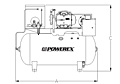 3 to 5 hp Scroll Tankmount Simplex Pumps with Refrigerated Dryer