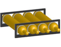 47 Inch (in) Length and 14 Inch (in) Width Cylinder Rack