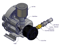 360 Millibar (mbar) Rated Pressure and 71 Cubic Feet per Minute (ft³/min) Air Flow Regenerative Blower - 4
