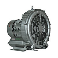 190 Millibar (mbar) Rated Pressure and 124 Cubic Feet per Minute (ft³/min) Air Flow Regenerative Blower