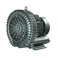 140 Millibar (mbar) Rated Pressure and 412 Cubic Feet per Minute (ft³/min) Air Flow Regenerative Blower