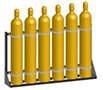 70 Inch (in) Length, 40 Inch (in) Height, and 12 Inch (in) Width Cylinder Rack