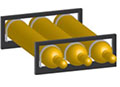 36 Inch (in) Length and 14 Inch (in) Width Cylinder Rack