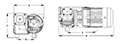 9.5 Inch (in) Dimension A Oil Lubricated Rotary Vane Vacuum Pump (RXA-21) - 2