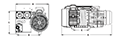 25.4 Inch (in) Dimension A Oil Lubricated Rotary Vane Vacuum Pump (RXA-63) - 2