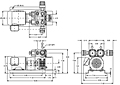 Dimensions - KRX1-SS Dry Rotary Vane Vacuum Pump-Compressors